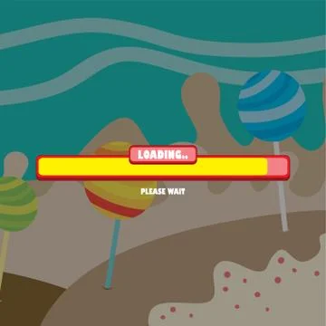 Game ui menu application mobile app Stock Illustration