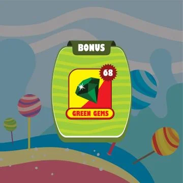 Game ui menu application mobile app Stock Illustration