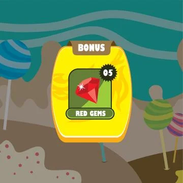 Game ui menu application mobile app Stock Illustration