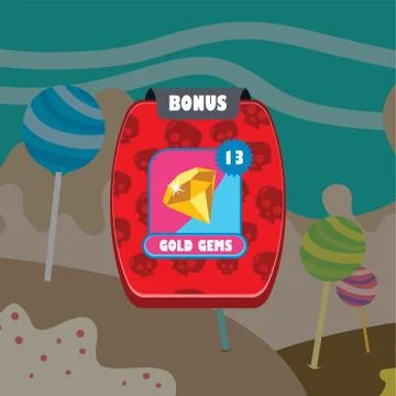 Game ui menu application mobile app Stock-Illustration