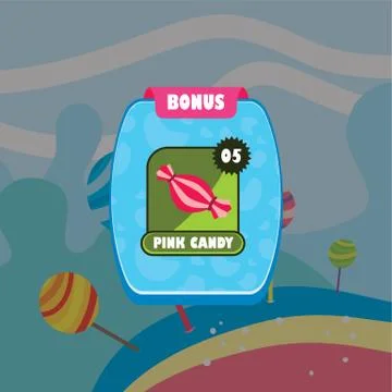 Game ui menu application mobile app Stock Illustration