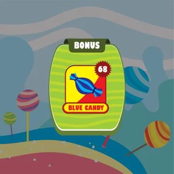 Game ui menu application mobile app Stock Illustration