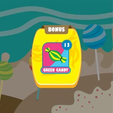 Game ui menu application mobile app Stock Illustration