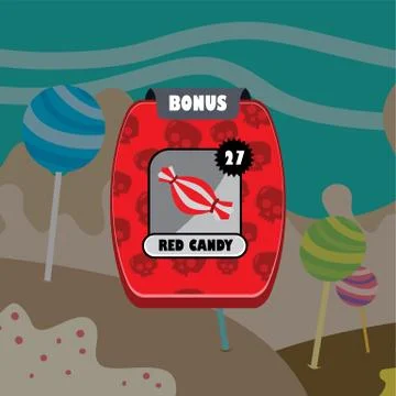 Game ui menu application mobile app Stock Illustration