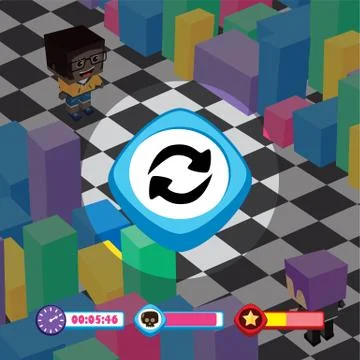 Game ui menu application mobile app イラスト素材