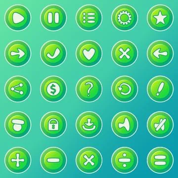 Game UI set Stock Illustration