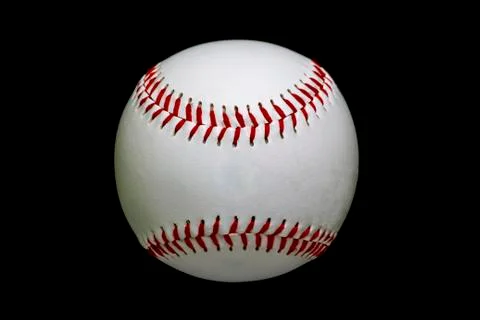 Game Used White Baseball Stock Photos