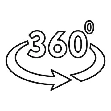 Game vr simulation icon, outline style Stock Illustration