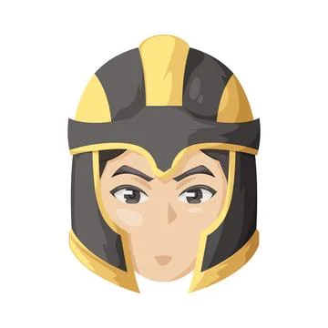 Game warrior illustration Stock Illustration