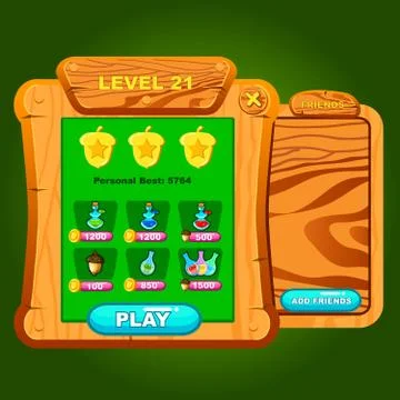 Game window Stock Illustration