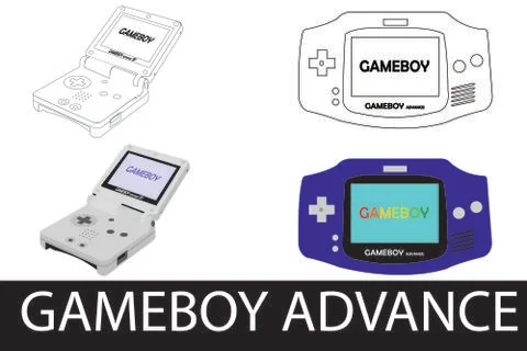 Gameboy advance Stockillustratie