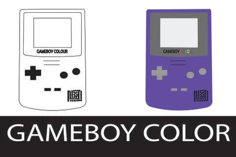 Gameboy color Stockillustratie