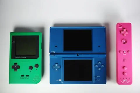 Gameboy DS and Wii Stock Photos