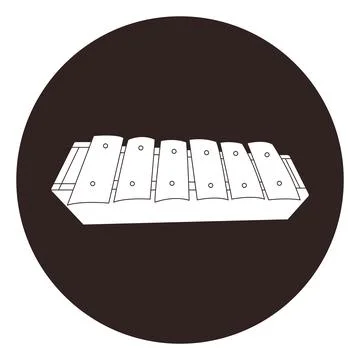 Gamelan icon design Stock Illustration