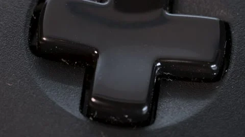 Gamepad of a black videogame controller, macro shot close up detail view, Stock Footage 183844113