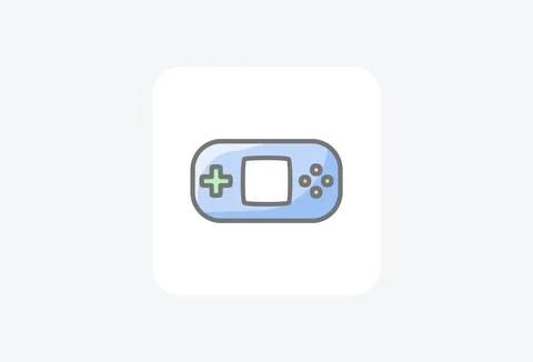 Gamepad Computer fully editable vector icon Illustrazione stock