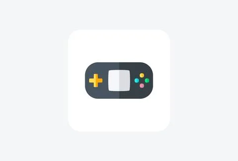 Gamepad Computer fully editable vector icon Illustrazione stock