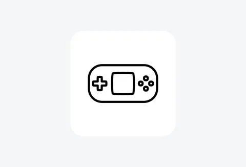 Gamepad Computer fully editable vector icon Stock Illustration
