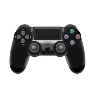 Gamepad for a console game.Game controller isolated on white background.Vector i Illustrazione stock