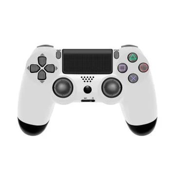 Gamepad for a console game.Game controller isolated on white background.Vector i Illustrazione stock