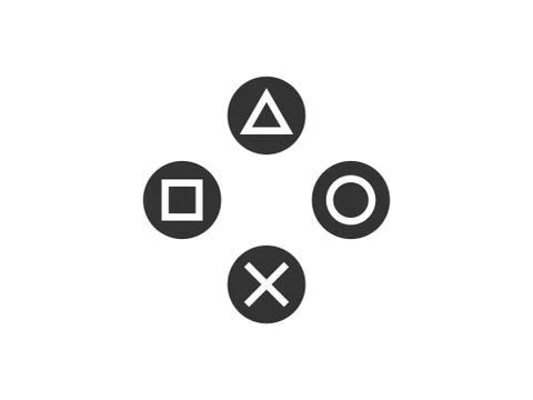 Gamepad control buttons icon. Vector illustration, flat design. Illustrazione stock