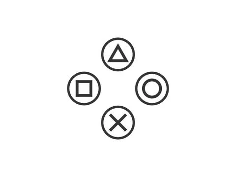 Gamepad control buttons icon. Vector illustration, flat design. Illustrazione stock