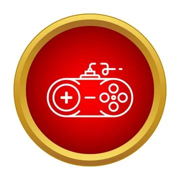 Gamepad controller icon for video game entertainment Stock Illustration