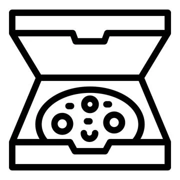 Gamepad controller inside pizza box food delivery service logo Illustrazione stock