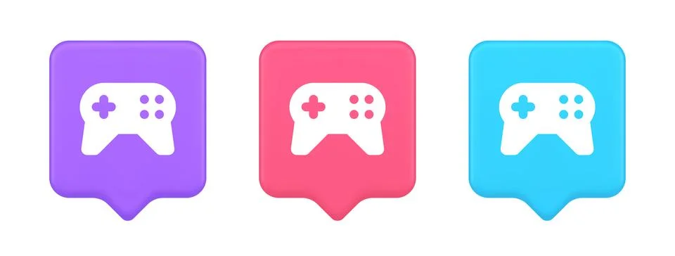 Gamepad controller virtual gaming connect button joystick joypad web app 3d r イラスト素材