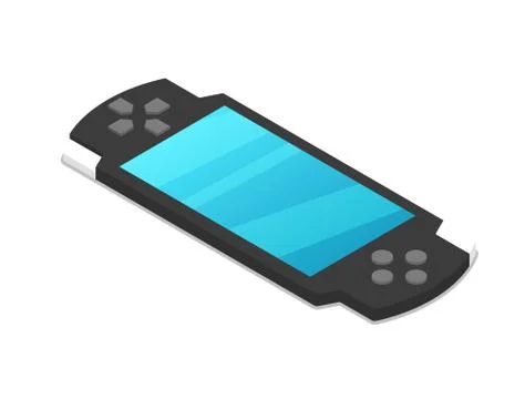 Gamepad device isometric 3D icon Stock Illustration