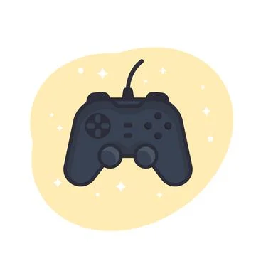 Gamepad, game controller vector illustration Illustrazione stock