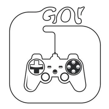 Gamepad in hands icon - game console joystick Stock Illustration