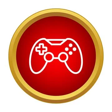 Gamepad icon representing gaming and entertainment technology Illustrazione stock