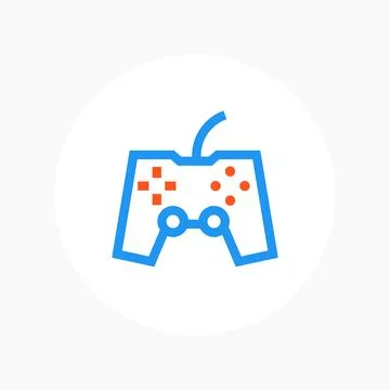 Gamepad line icon Stock Illustration