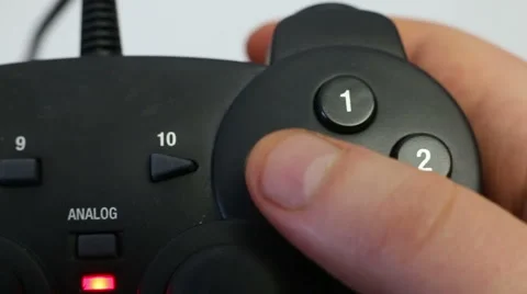 Gamepad in male hands Stock Footage 59529259