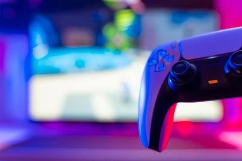 Gamepad Modern digital dartless technology,a technological background. Close- 写真素材