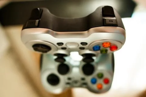 Gamepad with reflection Stock Photos