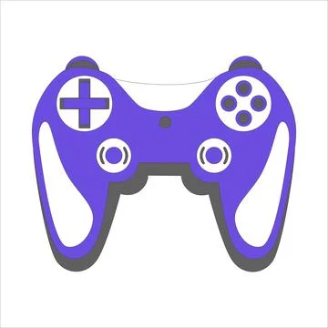 Gamepad in retro style. Game controller vector illustration isolated on white 스톡 일러스트