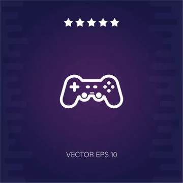 Gamepad vector icon Stock Illustration