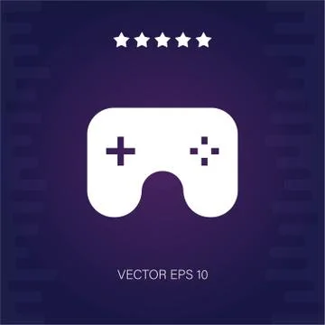 Gamepad vector icon Stock Illustration
