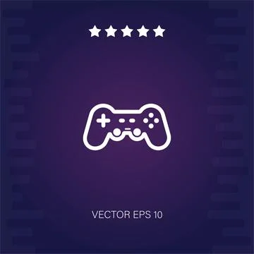 Gamepad vector icon Illustrazione stock