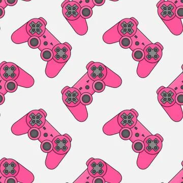 Gamepad Video game controller background Stock Illustration