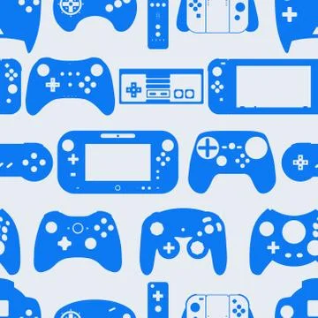 Gamepad Video game controller background Stock Illustration