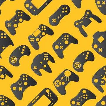 Gamepad Video game controller background Stock Illustration