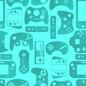 Gamepad Video game controller background Stock Illustration