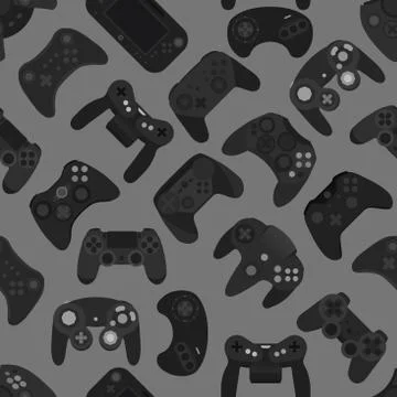 Gamepad Video game controller background Stock Illustration