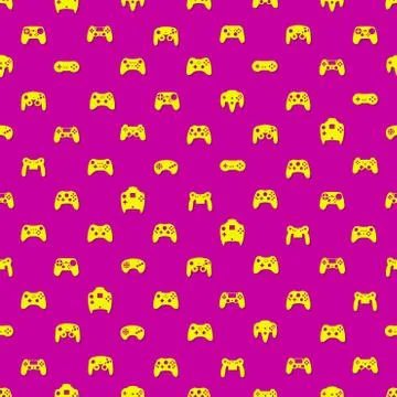 Gamepad Video game controller background Stock Illustration