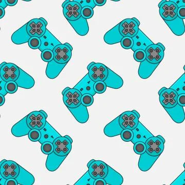 Gamepad Video game controller background Stock Illustration