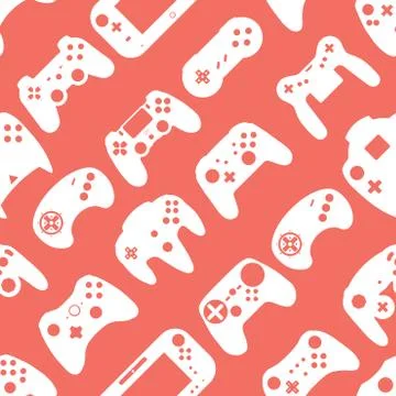 Gamepad Video game controller background Stock Illustration