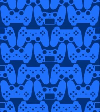 Gamepad Video game controller background Stock Illustration